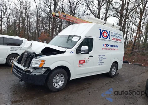 2021 Nissan Nv Cargo Nv3500 Hd Sv High Roof V8 из США, поврежденный, VIN 1N6AF0LYXMN810181